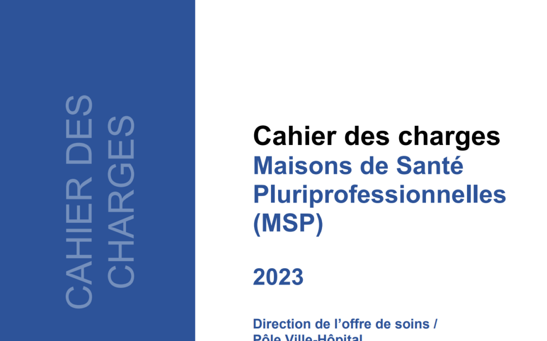 Cahier des charges des MSP actualisé en Ile-de-France